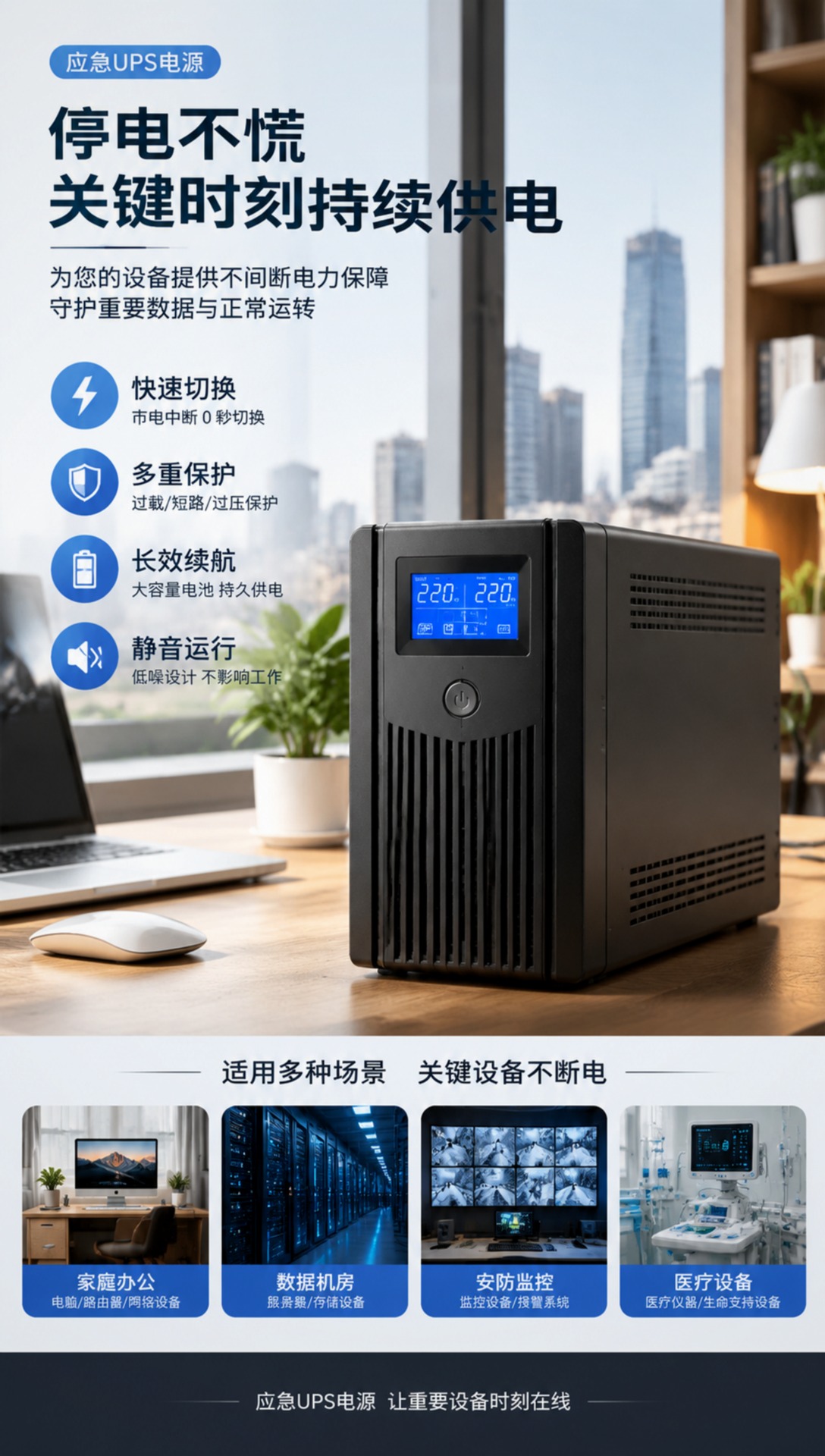 江门UPS电源高频UPS电源